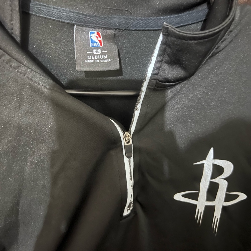 Houston Rockets Half Zip Sweater Size Medium - Picture 2 of 3